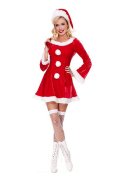 Christmas Costume Long Sleeve Red Christmas Dress