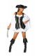 Halloween Costume Black and White Pirate Costume