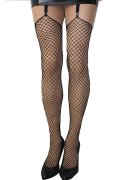 Accessory Black Suspender Pantyhose