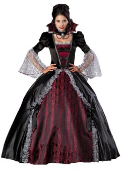 Costume Red and Black Gorgeous Queen Dress