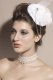Accessories White Beveled Mini Top Hat