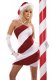 Christmas Costume Red and White Stripe Santa Dress