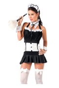 Uniform Costume Hot Backless Black Maid Costume