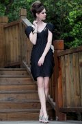 Flawless Sparkling Ruffled Cocktail Dress
