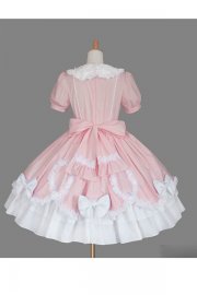 Adult Costume Princess Lolita Dress with Lace Trim
