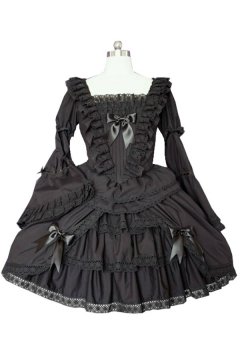 Adult Costume Lolita Black Princess Dress