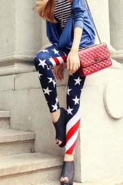 Accessory Old Glory Print Pantyhose