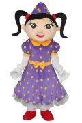 Mascot Costumes Purple Lovely Girl Costume