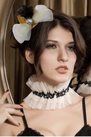 Accessories White Lace Mini Top Hat