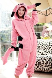 Mascot Costumes Kigurumi Pink Pikachu Costume