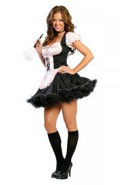 Uniform Costume Tutu Bottom Black Maid Costume