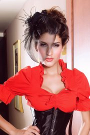 Accessories Black Veil Lace Mini Top Hat