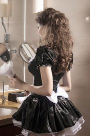 Uniform Costume Sweet Cool Black Maid Uniform
