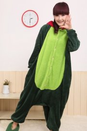 Mascot Costumes Kigurumi Green Dinosaur Costume