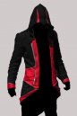 Game Costume Assassin's Creed III Red and Black Hoodie Cosplay C