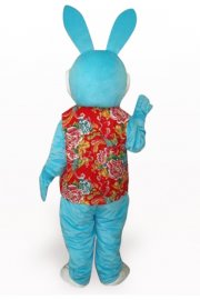 Mascot Costumes Blue Rabbit Costume