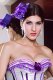 Accessories Purple Flower Mini Top Hat