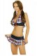 Uniform Costumes V-neck Backless Scottish Plaid School Uniform