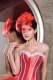 Accessories Red Mini Beveled Mini Top Hat