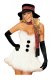 Christmas Costume Snow White Strapless Santa Dress
