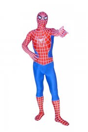 Halloween Costumes Plus size Red and Blue Spiderman Zentai Suit