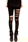 Accessory Black Hallow-out Pantyhose