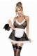 Uniform Costume Seductive Backless Halter V-neckline Maid Dress