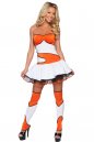Uniform Costumes Strapless Cheerleader Dress