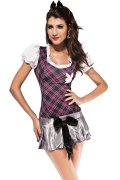 Uniform Costumes Adorable Puffy Short Sleeve School Girl Uniform