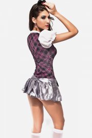 Uniform Costumes Adorable Puffy Short Sleeve School Girl Uniform