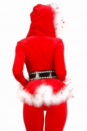 Christmas Costume Red Furry Winter Costume