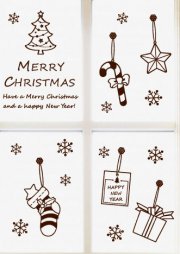 Accessory Xmas Gift Cutout Decoration