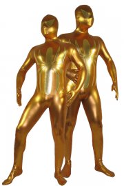 Halloween Costumes Shiny Golden Spiderman Zentai