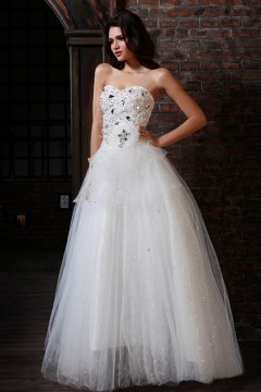 Sexy Sweetheart A-line Tulle Wedding Gown