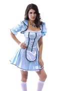 Uniform Costume Sky Blue Two Pieces French Maid Costume