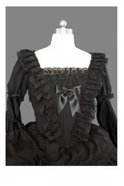 Adult Costume Lolita Black Princess Dress