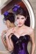 Accessories Purple Lace Rose Mini Top Hat