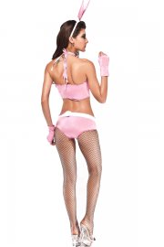 Halloween Costume Pink Sexy Bikini Bunny Costume
