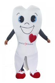 Mascot Costumes White Teeth Costume