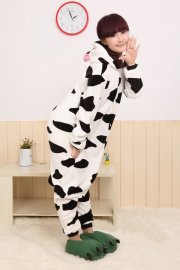 Mascot Costumes Kigurumi Cuddly Cow Pajamas Costume