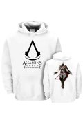 Game Costume Assassin's Creed White Hoodie