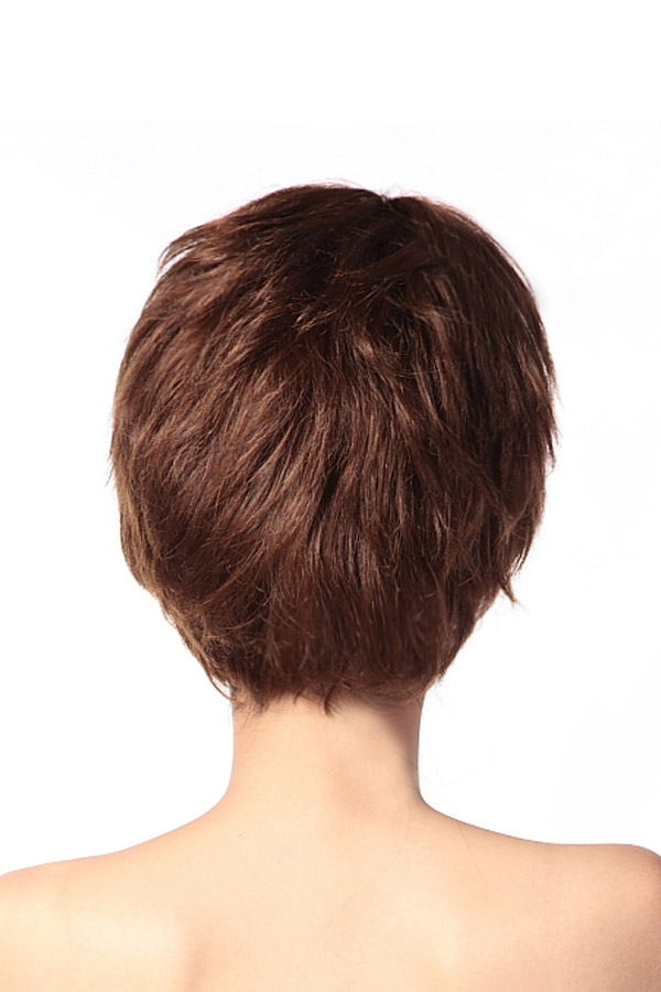 Stylish 100% Human Hair Curly Short Wig - Click Image to Close