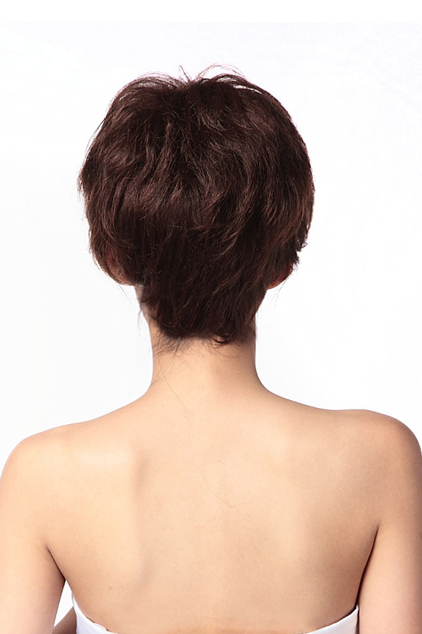 100% Human Hair Curly Short Wig - Click Image to Close